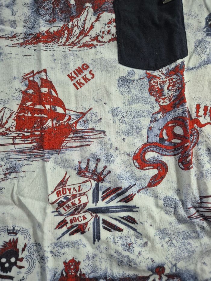 Lot de 4 t-shirts MC motifs asterix ou Nirvana - 4 ans - photo numéro 7