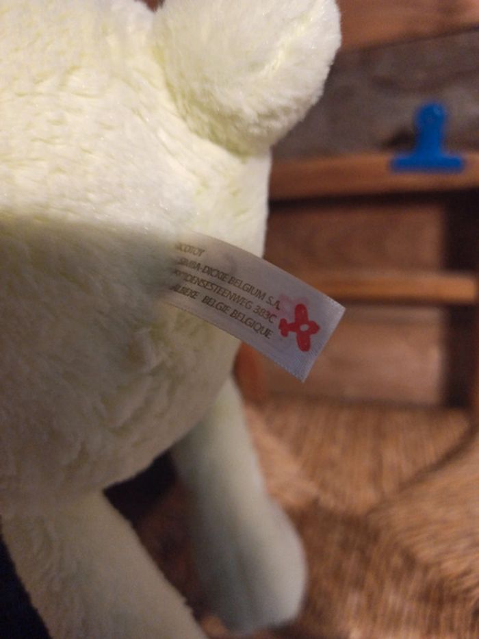 Peluche lapin vert Nicotoy tbe - photo numéro 5