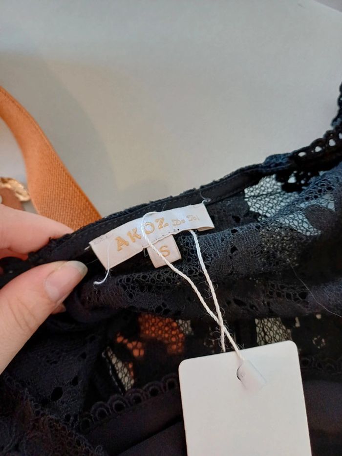 Robe noire fluide chic neuve Akoz de toi taille S 36 - photo numéro 10