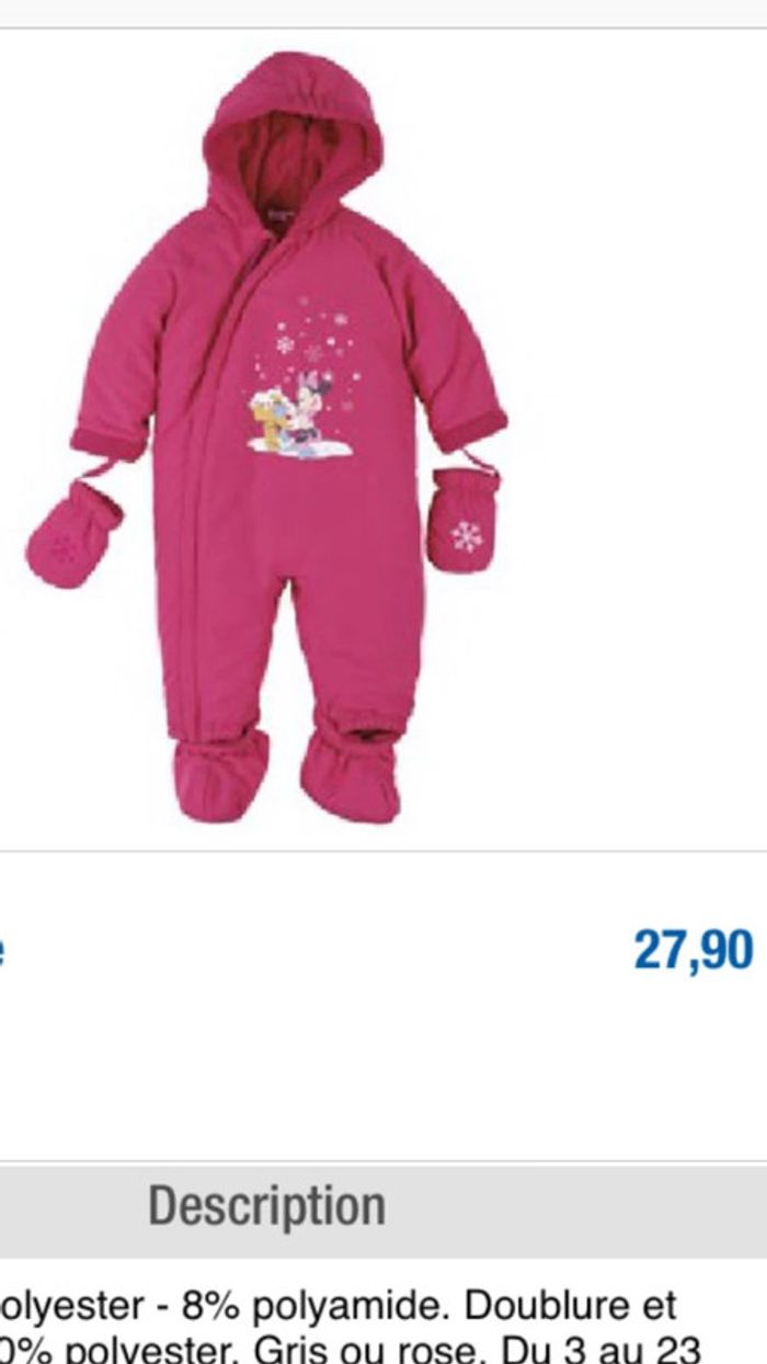 Combinaison Disney 12 mois - photo numéro 6