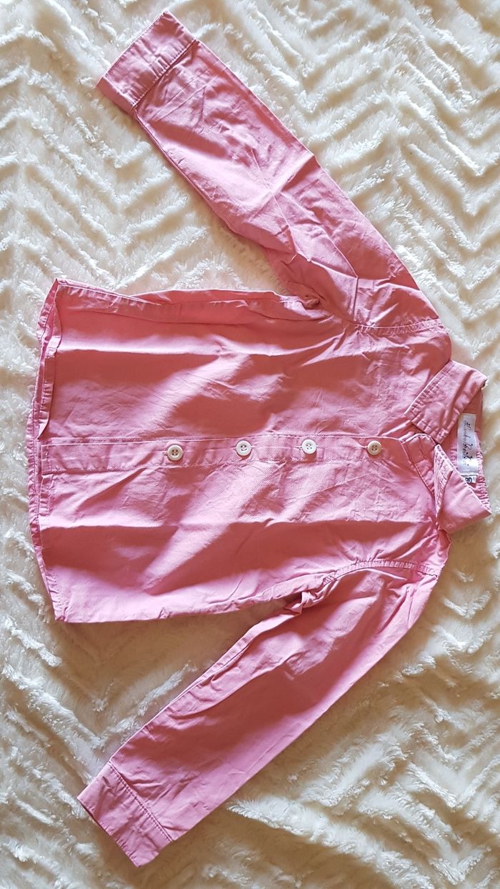 Chemise a manche longue rose