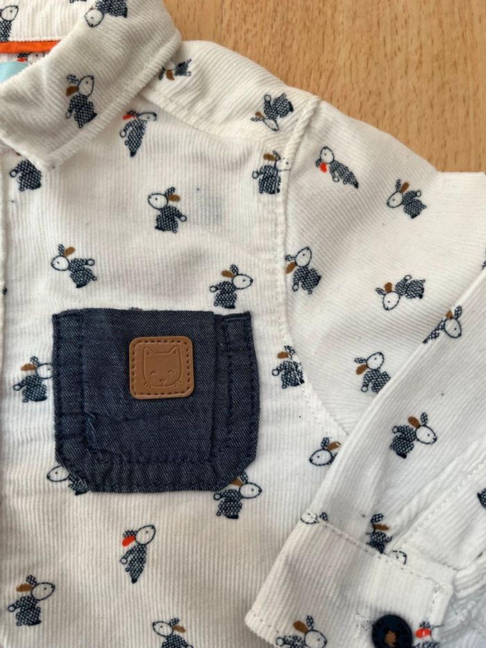 Chemise en velours 9 mois - Obaibi - photo numéro 2