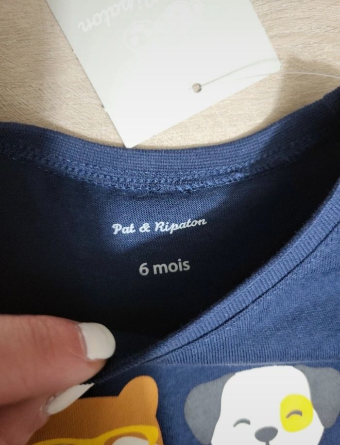 Tee shirt neuf 6 mois kiabi - photo numéro 3