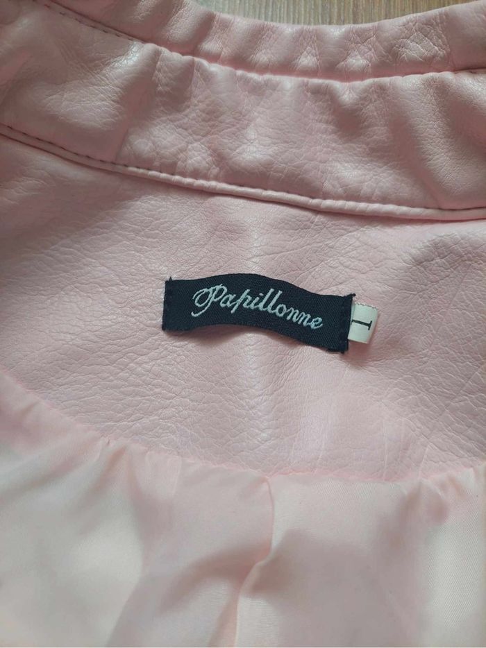 Veste/perfecto simili cuir rose poudré La Modeuse T.1 TBE 🌸 - photo numéro 6
