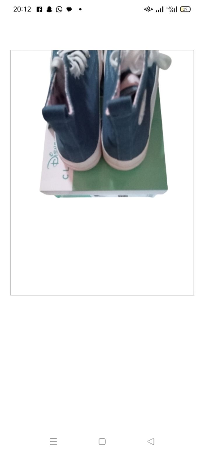 Basket montante bleu jeans pointure 39 Neuves - photo numéro 3