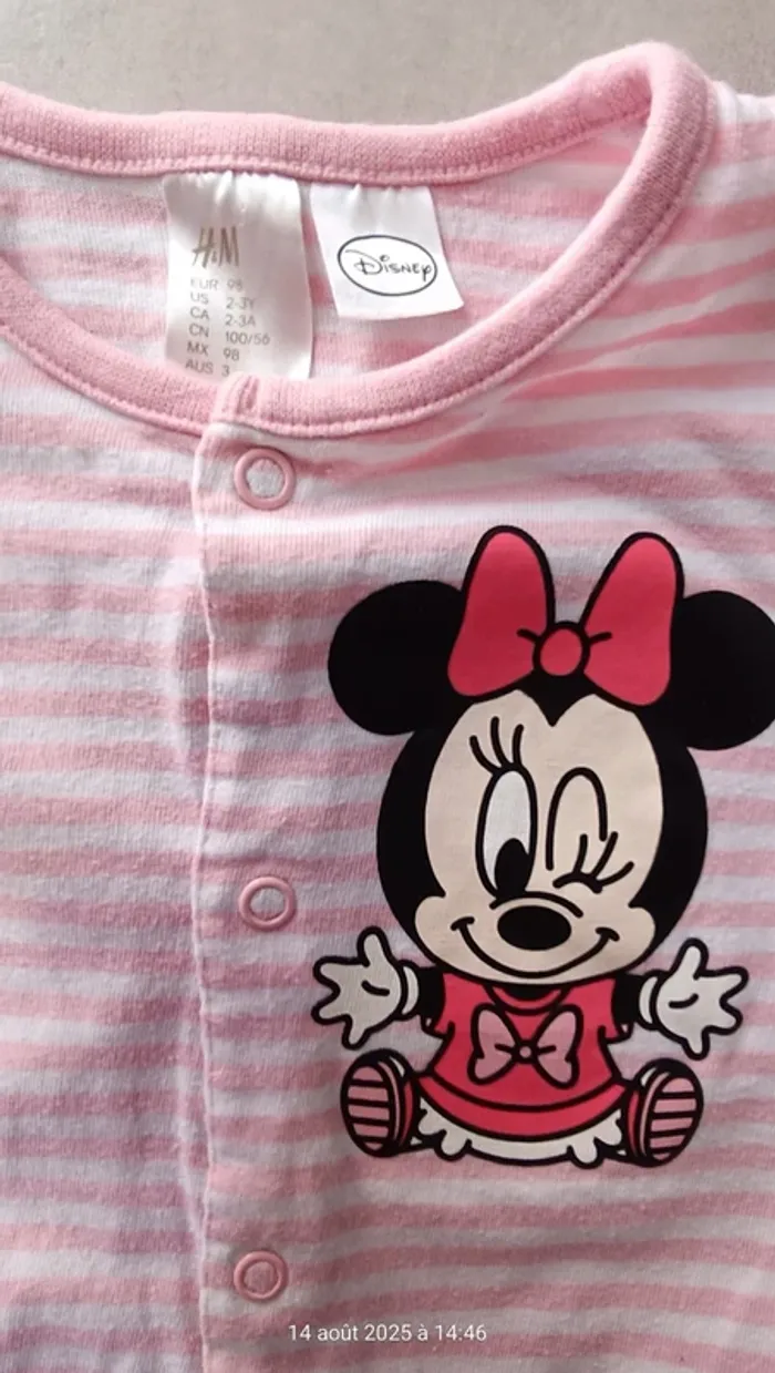 Pyjama léger Minnie fille - 2/3 ans - photo numéro 5
