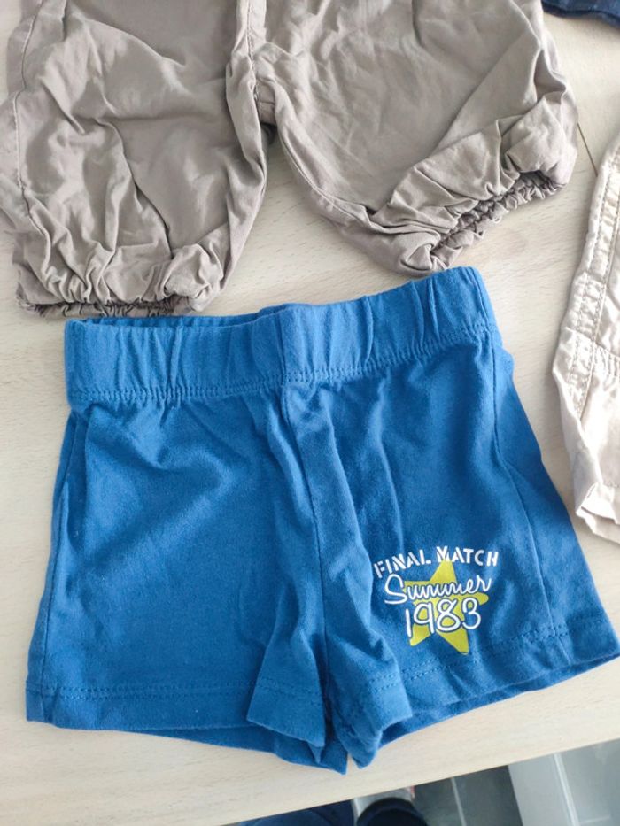 Lot 1/3 mois garçon pantalon short casquette Chicco béret - photo numéro 2