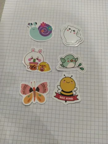 Lot autocollants kawaii (lot D)