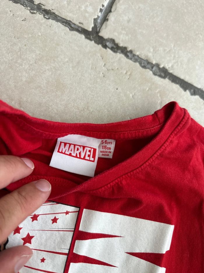 T shirt Marvel 5-6 ans - photo numéro 5