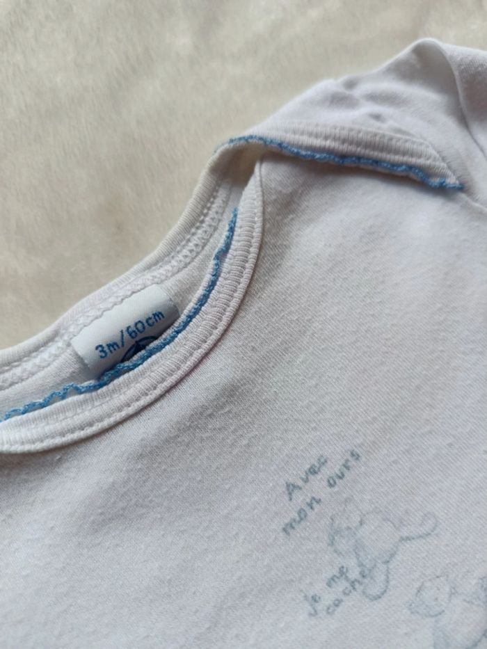 Lot bodies 3 mois Petit Bateau - photo numéro 4