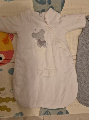 Gigoteuse manche longue blanc okaidi de 6 à 12 mois