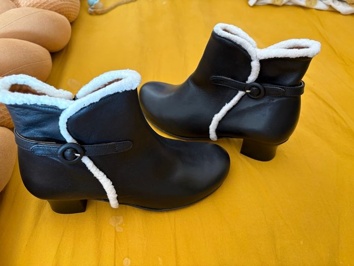 bottine noire femme