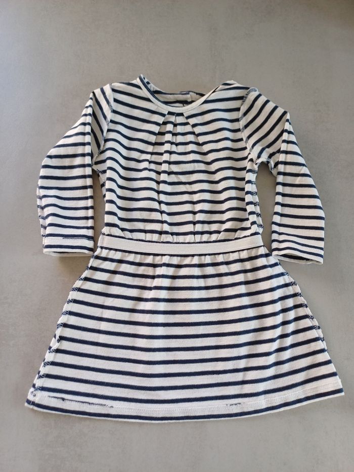 Robe manches longues marinière TAO 18 mois comme neuve - photo numéro 3