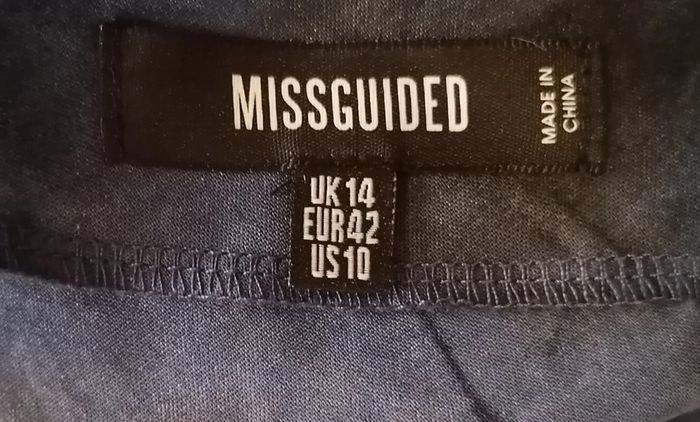 Robe à une manche bleu roi et noir taille 42 Missguided - photo numéro 9