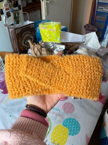 Bandeau pour les cheveux et/ou cache oreille.