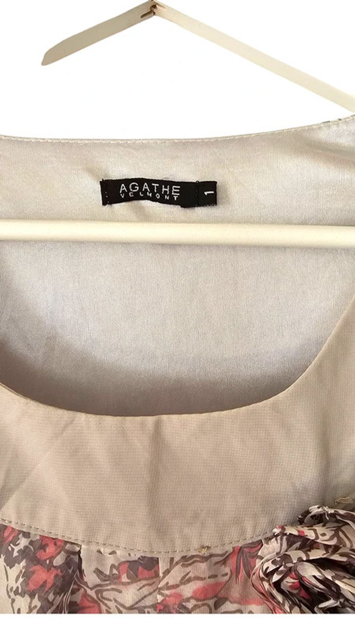 robe d'ete Agathe blanc taille S - photo numéro 3