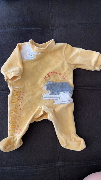 Pyjama velour naissance