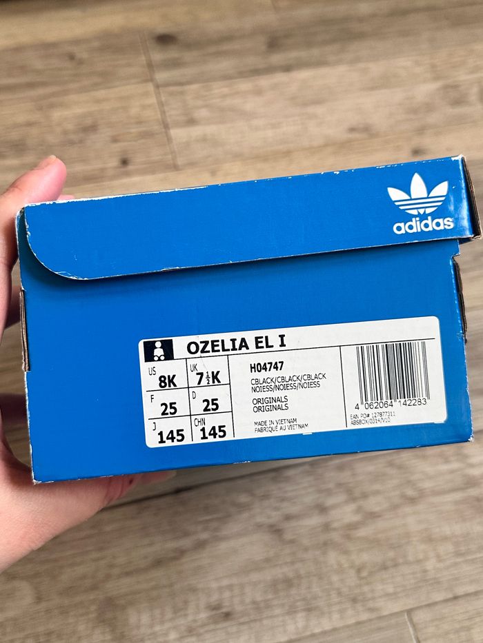 Baskets adidas ozelia noir taille 25 lacet élastique - photo numéro 6