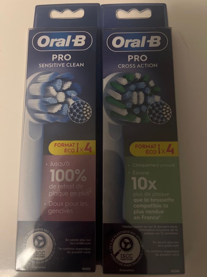 Brossettes x4 Oral B Cross/Sensitive