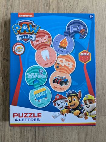 Puzzle a lettres pat patrouille