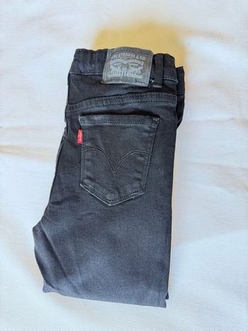 Jean Levi’s 710 Super Skinny enfant noir 10 ans 140cm taille ajustable TBE