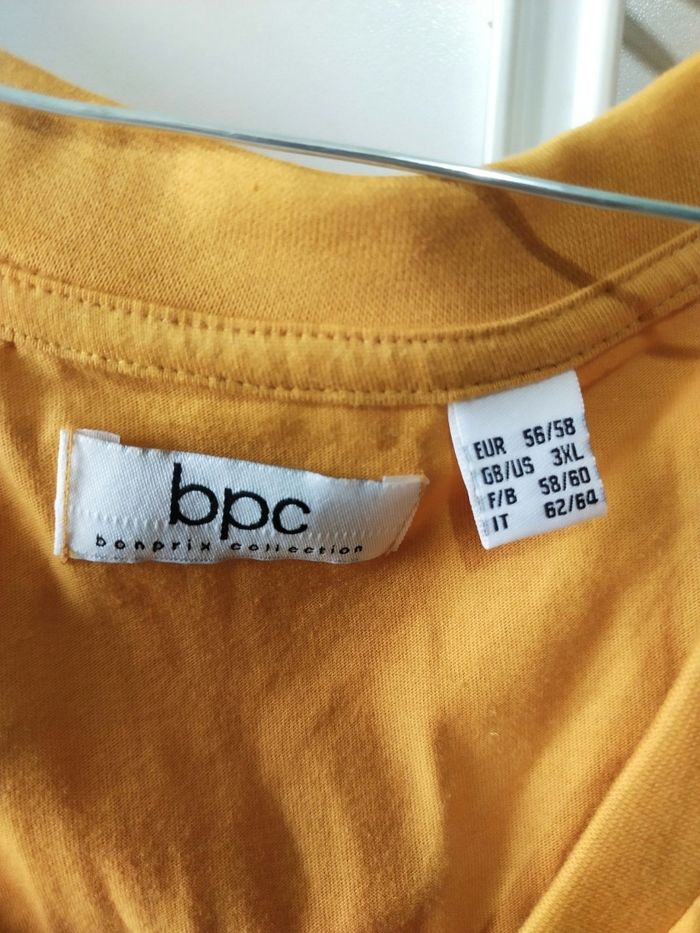 T-shirt jaune BPC taille 58/60 - photo numéro 3