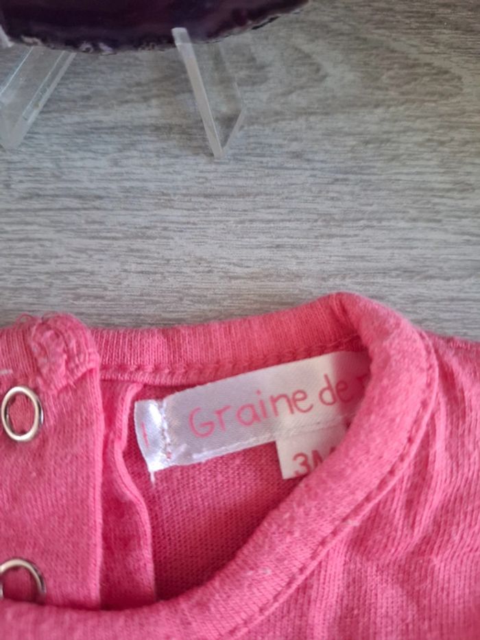 t-shirt manche longue 3 mois - photo numéro 3