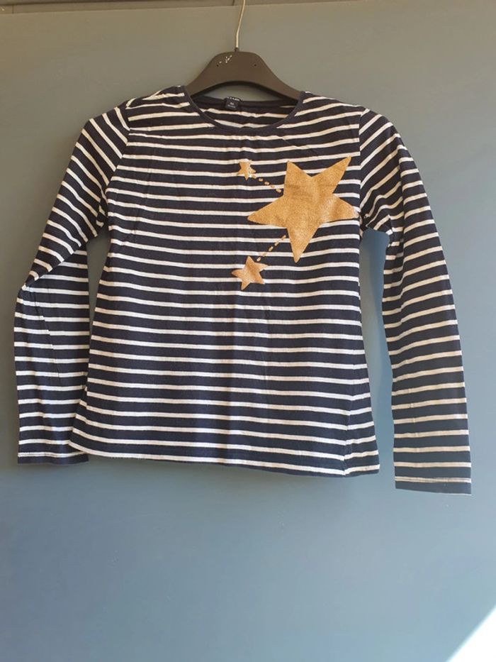 Tee-shirt marinière Kiabi 10 ans