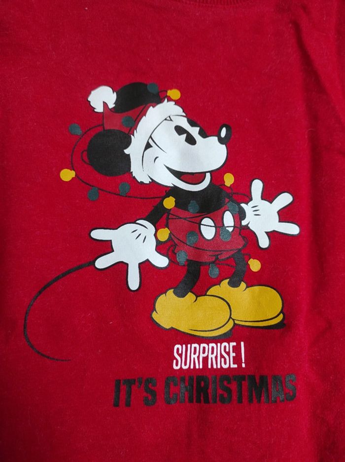 Tee-shirt Noël Disney Mickey 6 ans - photo numéro 2
