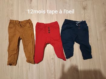 Lot 3 pantalons 12mois