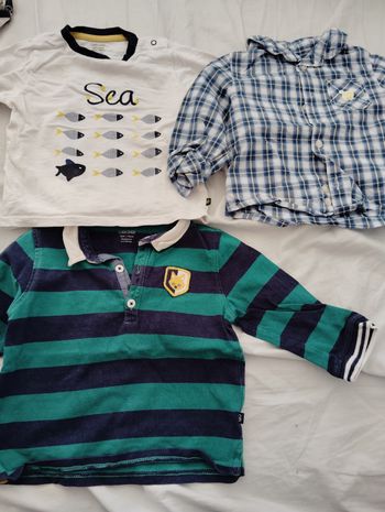 Lot de t-shirt manches longues 12 mois 