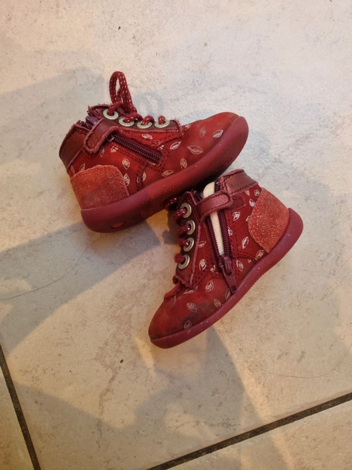 Botillons Kickers pointure 20 en cuir - photo numéro 4