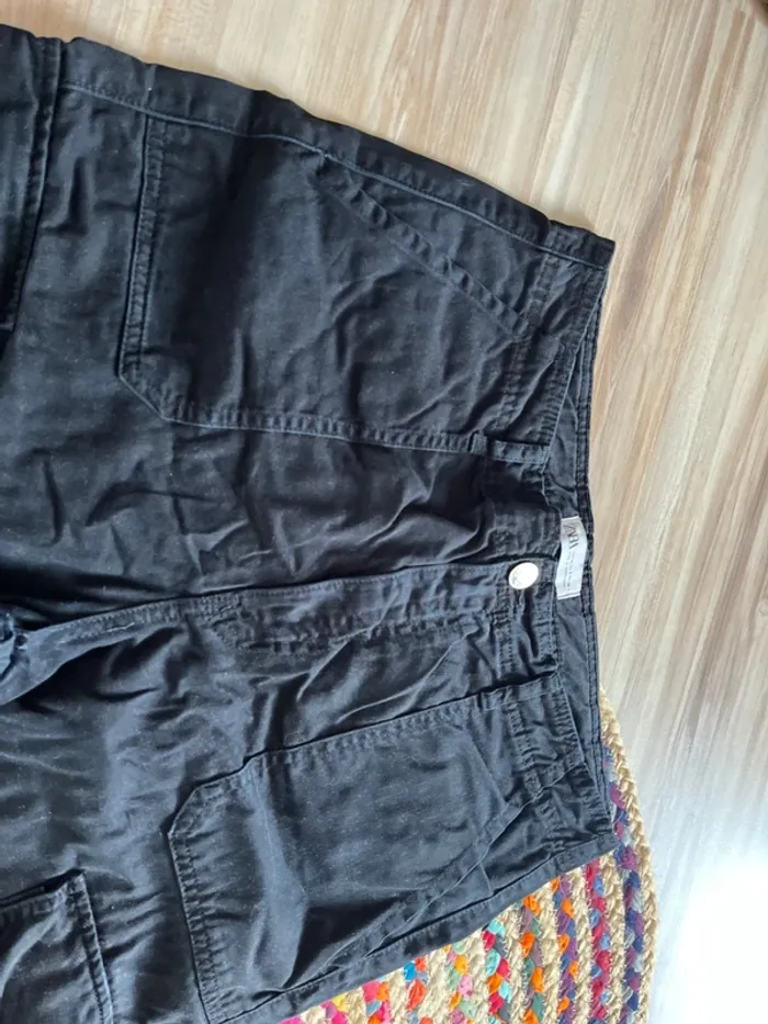 Pantalon cargo noir - photo numéro 3