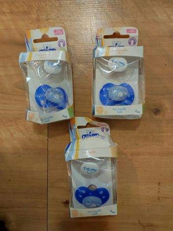 Lot de 3 paquets de tétines marque Bebisol neuf