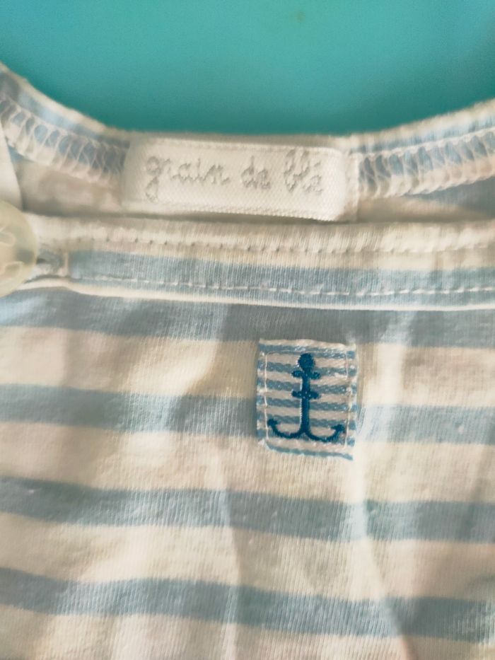 T-shirt manches longues marinière - photo numéro 2