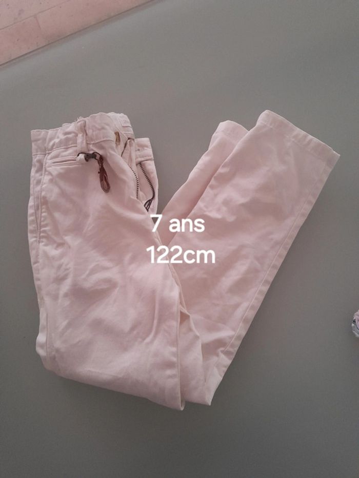 Pantalon blanc 7 ans