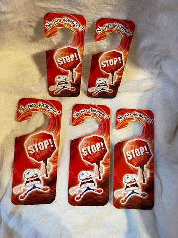 Lot de 5 Décorations de porte / pancartes de porte