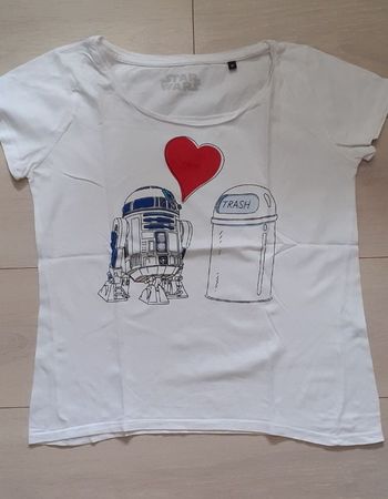 Tee-shirt manches courtes blanc taille M Star Wars C&A