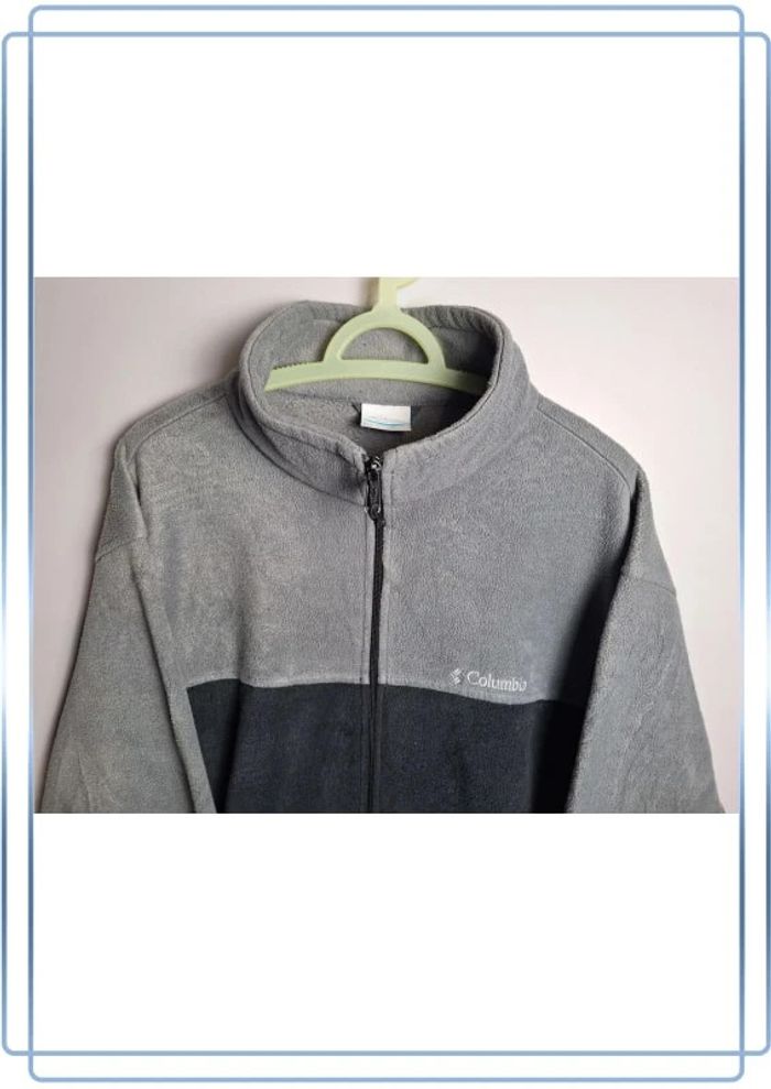 veste Polaire Columbia  grise et noir homme / taille 2XL / brodé - photo numéro 3