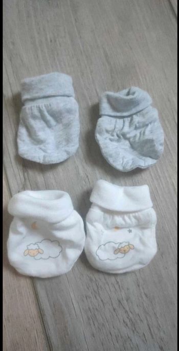 Lot de 2 paires de moufles mixte