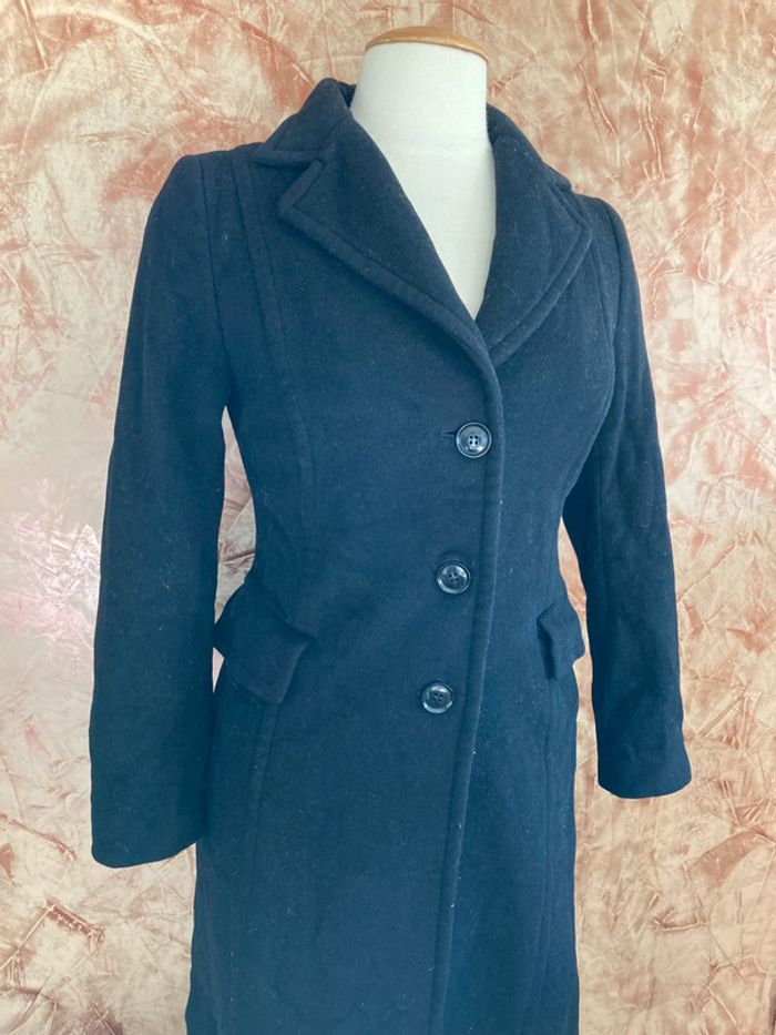 Superbe manteau long noir Zara - photo numéro 3