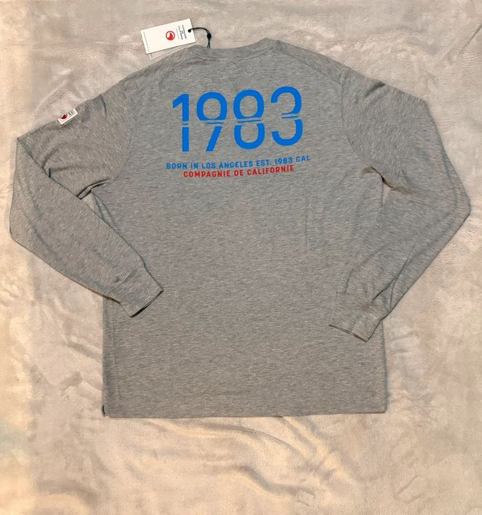 Compagnie de Californie - Tee-shirt manches longues "Long 83 sport" Gris, taille L - photo numéro 7