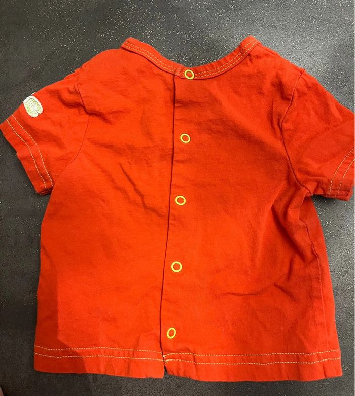 Ensemble bébé Orchestra salopette courte et teeshirt manches courtes taille 1 mois - photo numéro 8