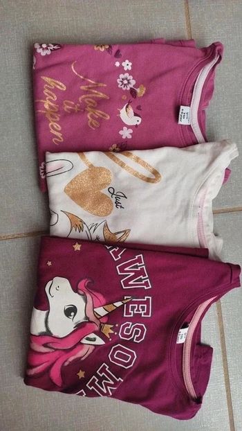Lot de 3 t-shirts ML dopodopo T.110