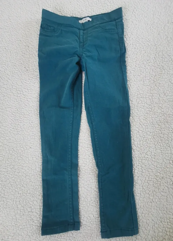 Pantalon vert La Halle 7 ans