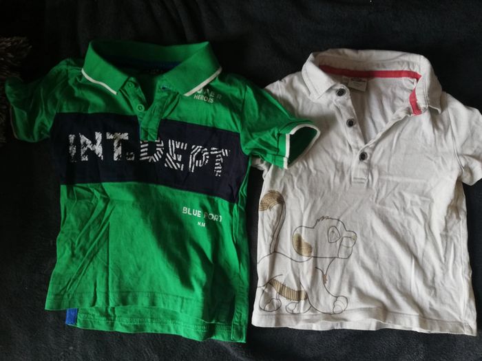 Lot 2 polos manches courtes 3 ans
