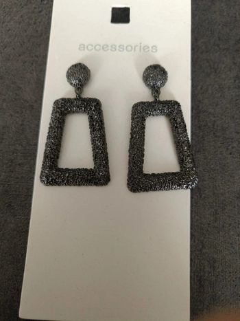 Créoles losange anthracite