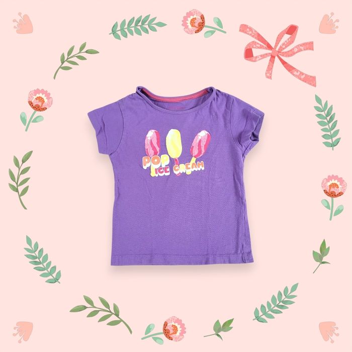 T-shirt fille violet