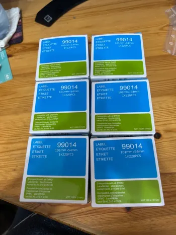 Lot de 6 rouleaux étiquettes Dymo