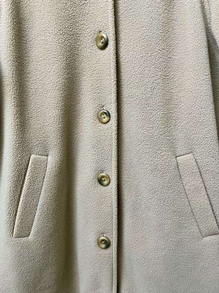 Manteau mi-long polaire moumoutte beige La Maison du Jersey taille 46 - photo numéro 5